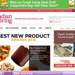 Glad Web Banner / Canadian Living Website