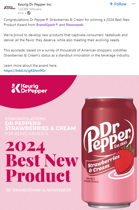 Dr Pepper LinkedIn